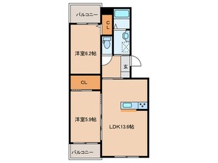 エタニティ5番館の物件間取画像